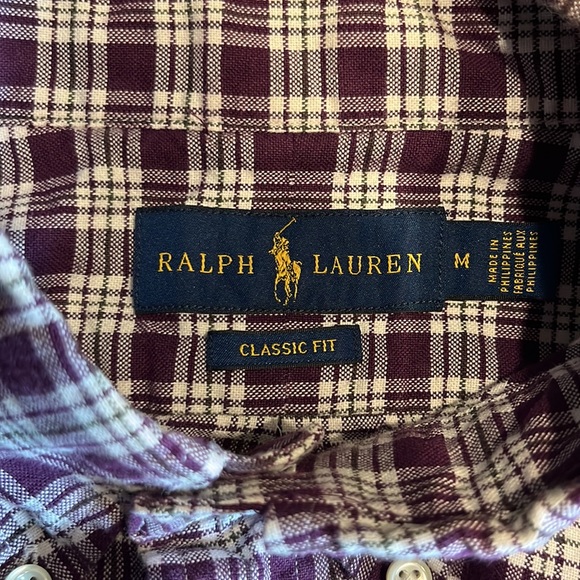 POLO RALPH LAUREN PLAID OXFORD SHIRT - Picture 4 of 5